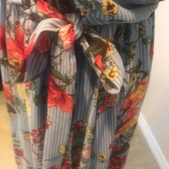 NWOT SCOBE Spring Summer Floral Maxi Halter Dress Size L - Picture 11 of 14